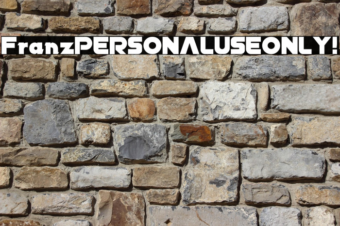 Franz PERSONAL USE ONLY! Example 3