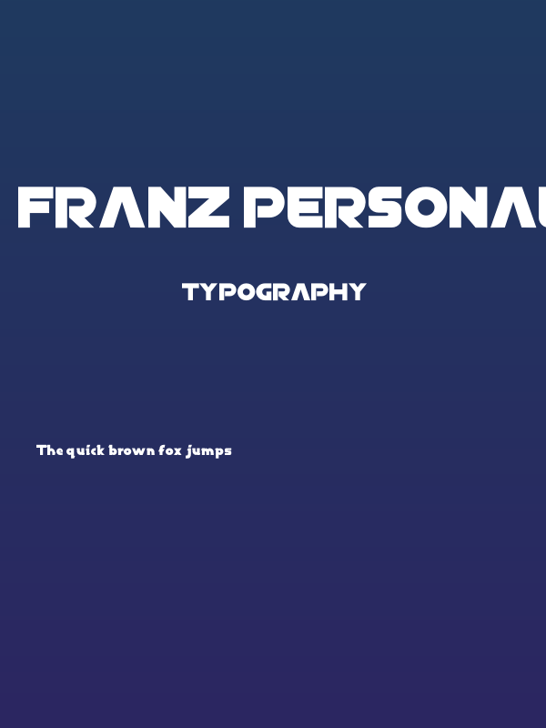 Franz PERSONAL USE ONLY! Poster
