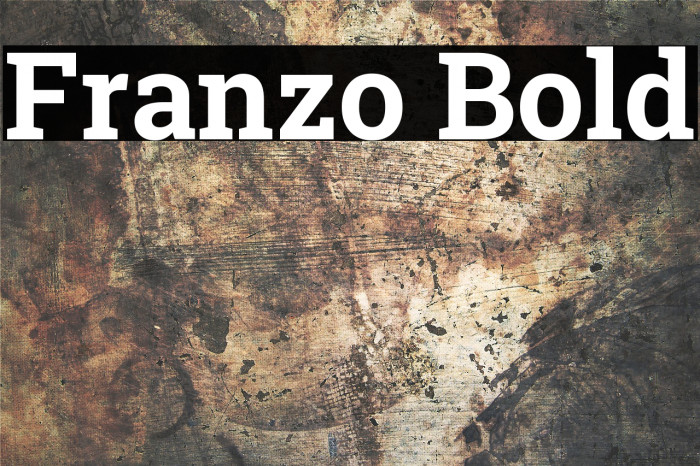 Franzo Bold Font examples