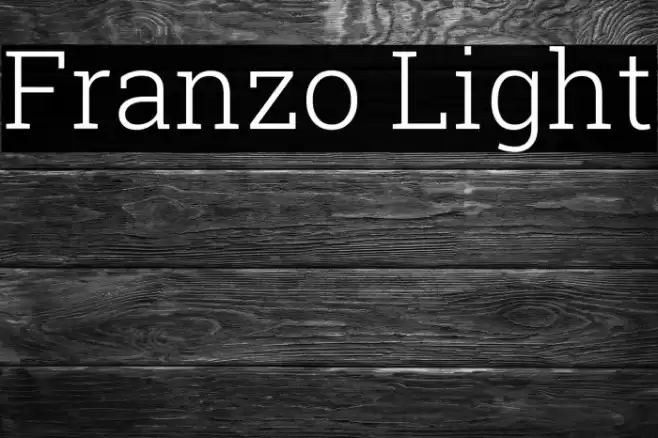 Franzo Light Font examples