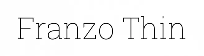 Franzo Thin  Frei Schriftart Herunterladen