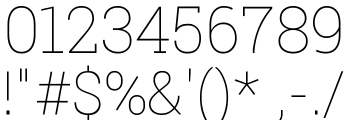 Franzo Thin Font OTHER CHARS