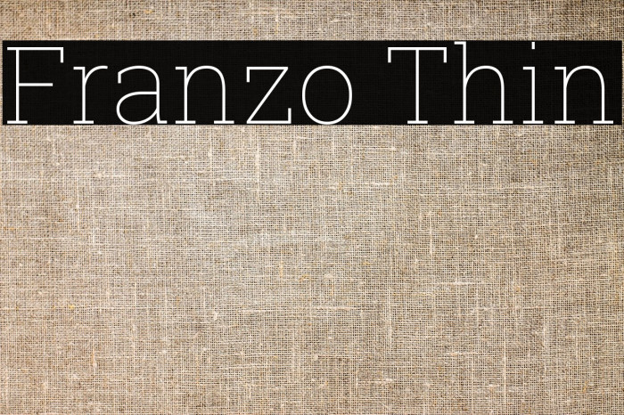 Franzo Thin Font examples