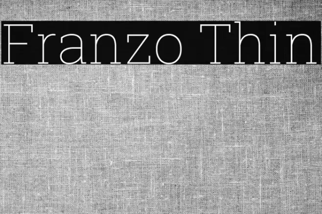 Franzo Thin Font examples