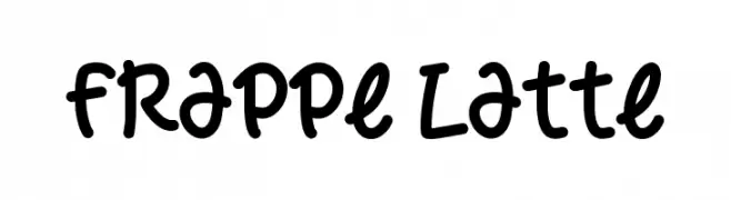 Frappe Latte  font caratteri gratis