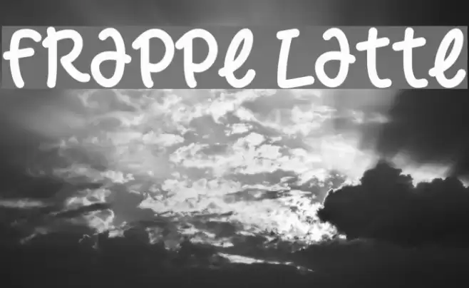 Frappe Latte Font examples