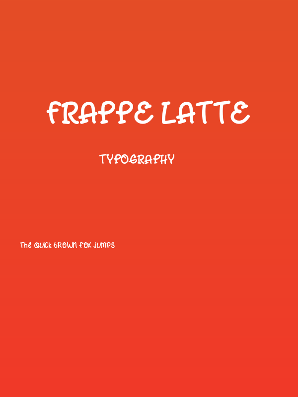 Frappe Latte Poster
