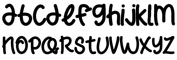 Frappe Latte Font LOWERCASE