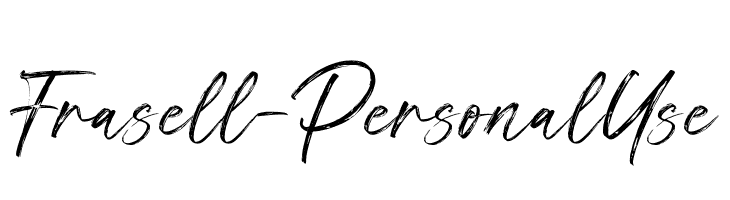 Frasell - Personal Use  नि: शुल्क फ़ॉन्ट्स डाउनलोड