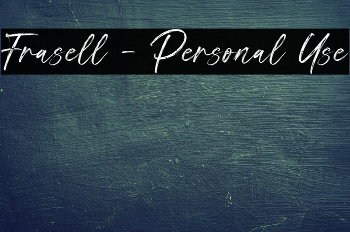 Frasell - Personal Use Example 2