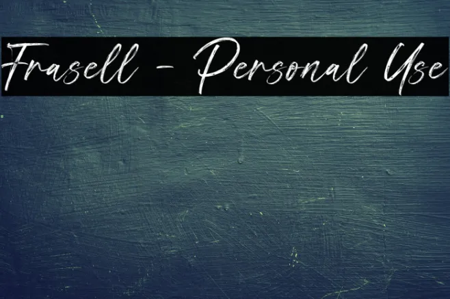 Frasell - Personal Use Example 2