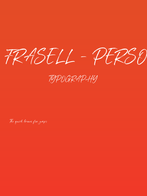 Frasell - Personal Use Poster