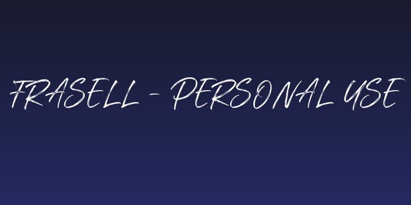 Frasell - Personal Use Social Header