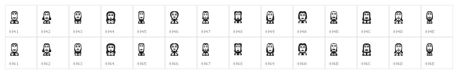 Frauen Regular Character Map