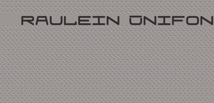 Fraulein Unifon Font examples