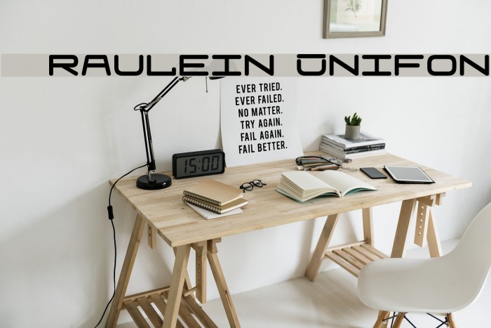Fraulein Unifon Font examples
