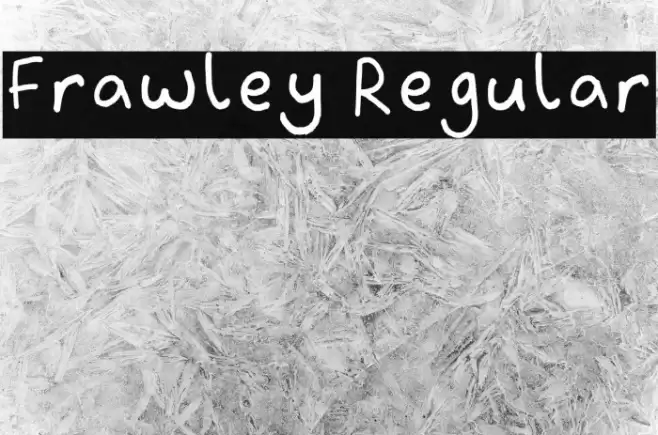 Frawley Regular Шрифта examples