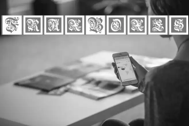 FraxBoxes Font examples