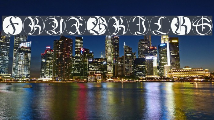 FraxBricKs Font examples