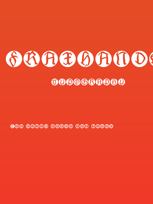 FraxHandwritten-RoundCaps Poster