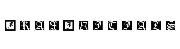 FraxInitials Font