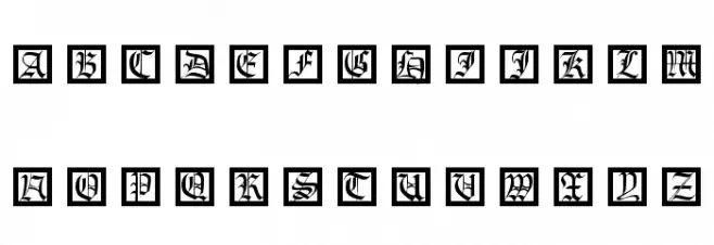 FraxInitials 字体 大写