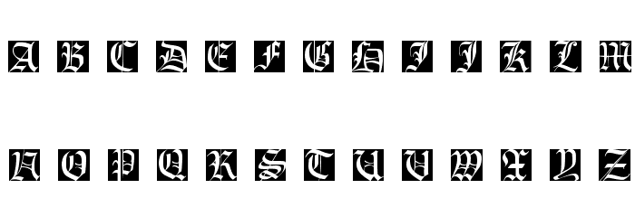 FraxInitials Font LOWERCASE