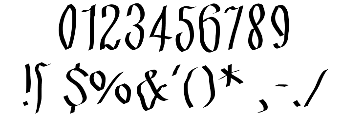FraxMouseSketches Font OTHER CHARS