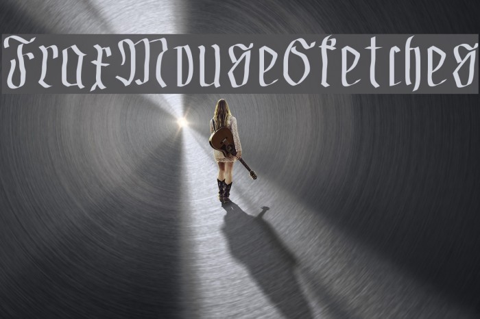 FraxMouseSketches Font examples