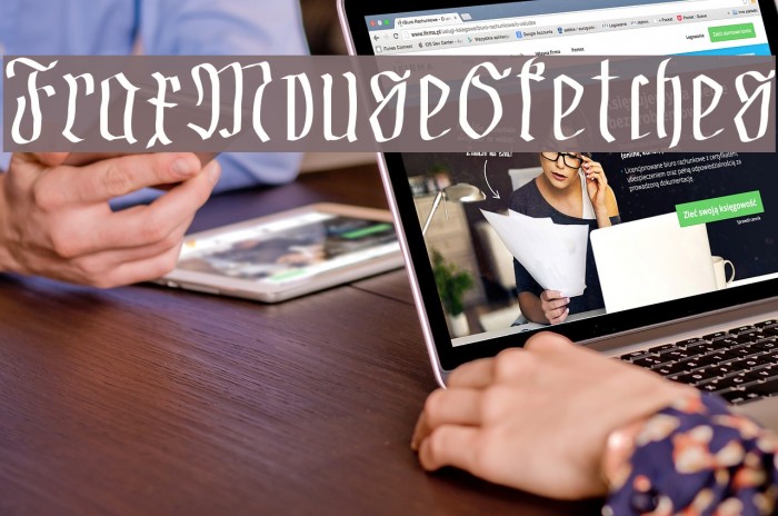 FraxMouseSketches Font examples