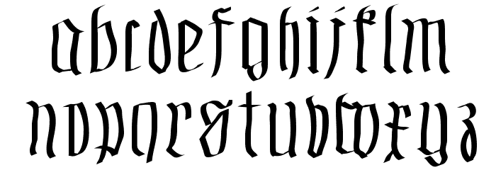 FraxMouseSketches Font LOWERCASE