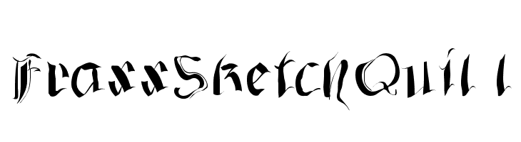 FraxxSketchQuil l  Free Fonts Download