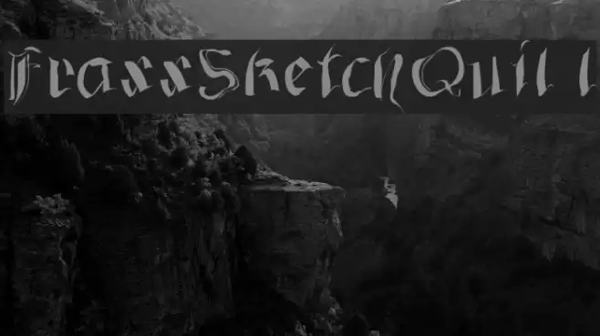 FraxxSketchQuil l Font examples