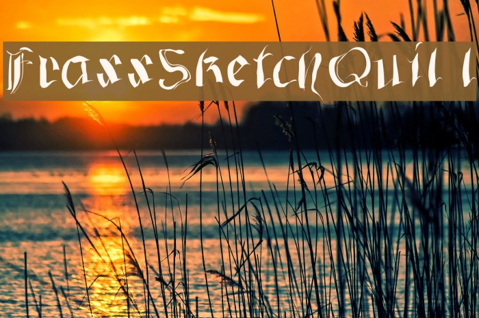 FraxxSketchQuil l Font examples