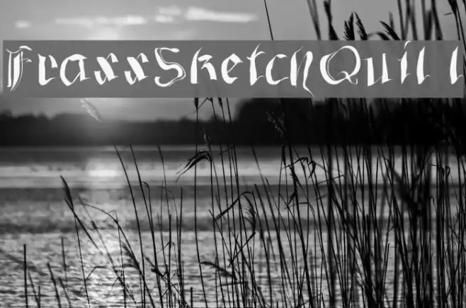 FraxxSketchQuil l Font examples