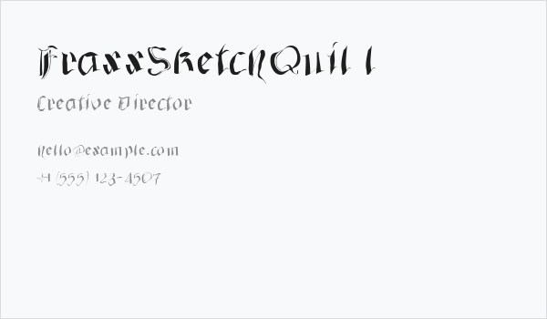 FraxxSketchQuil l Business Card