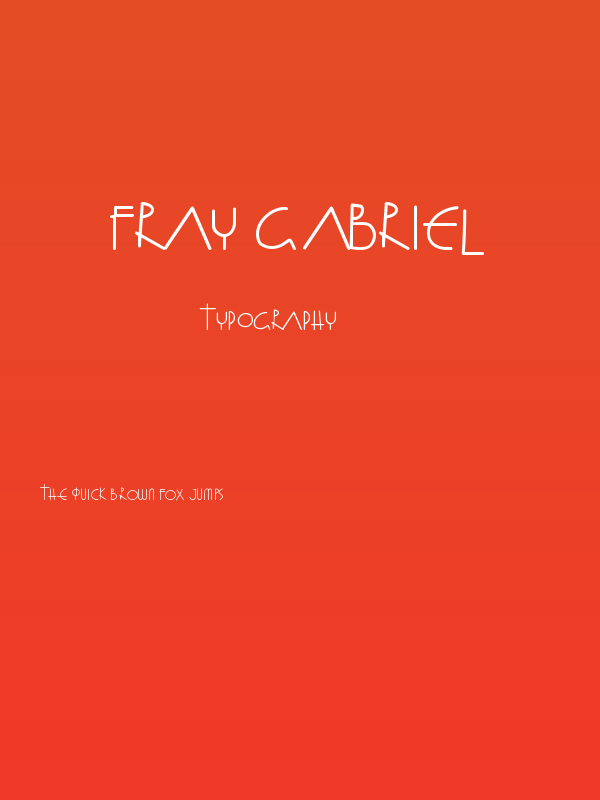 Fray Gabriel Poster