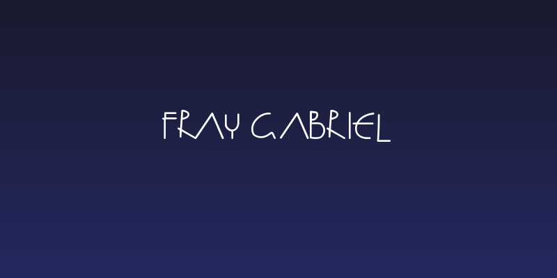 Fray Gabriel Social Header