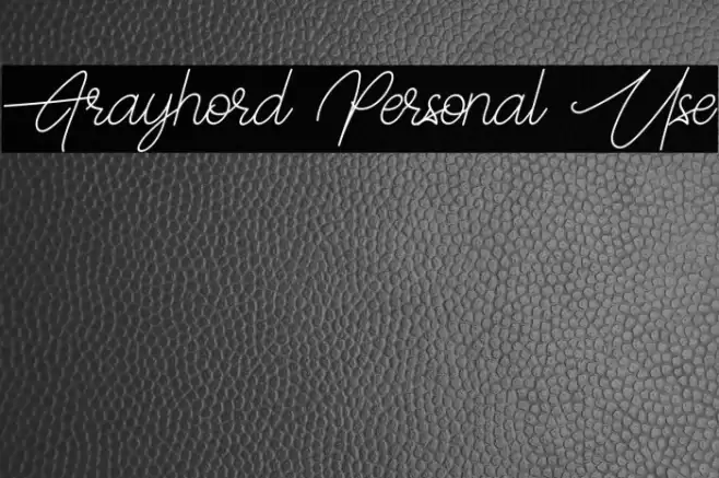 Frayhord Personal Use Font examples