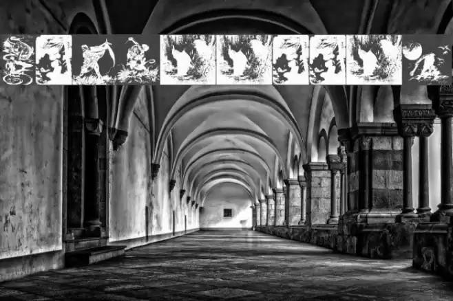 FrazettaBats1 Font examples