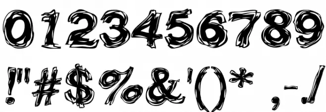 Frazzle Font OTHER CHARS