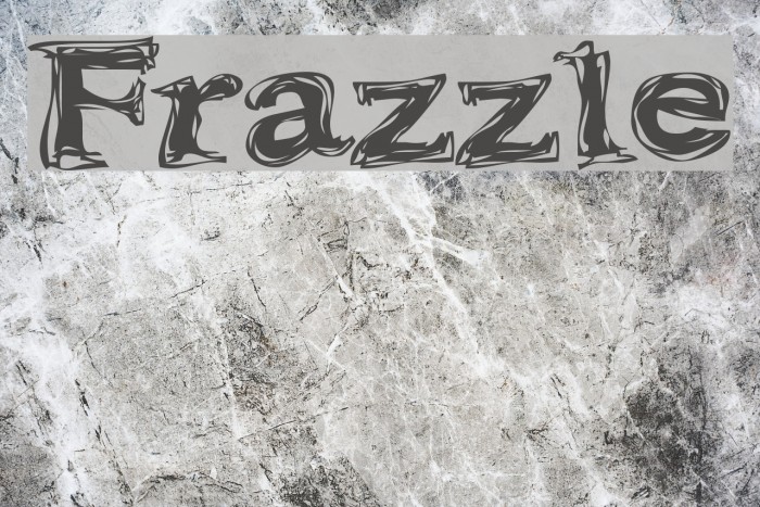 Frazzle Font examples