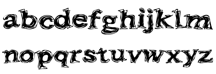 Frazzle Font LOWERCASE