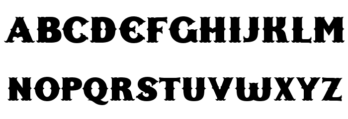 Freak Show Font UPPERCASE
