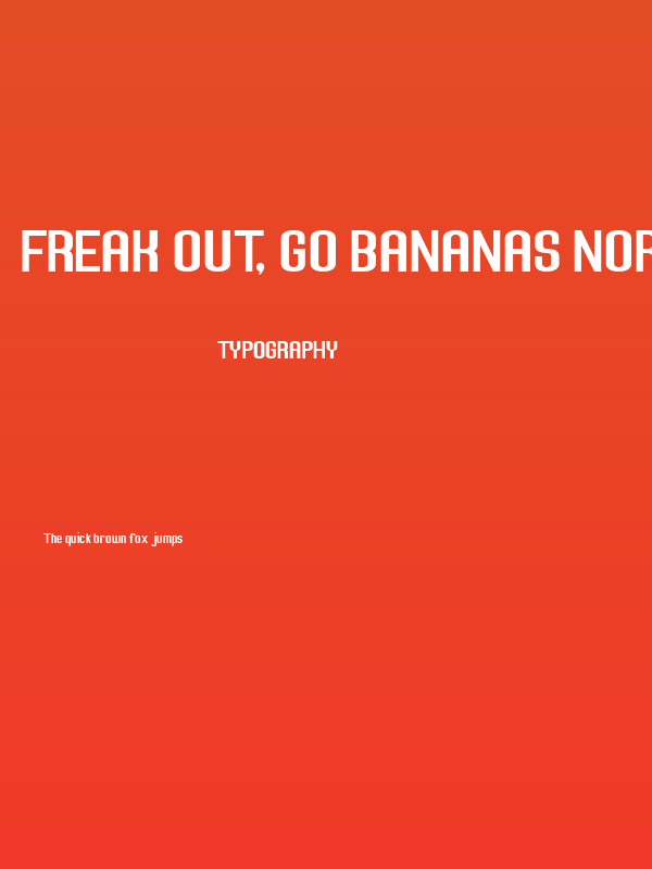 Freak out, Go bananas Normal Poster
