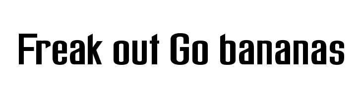 Freak out Go bananas Font