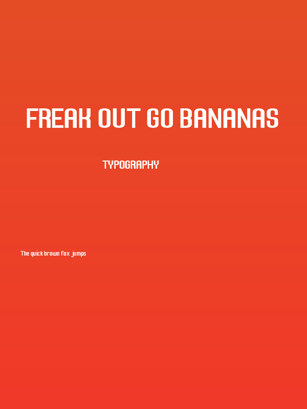 Freak out Go bananas Poster