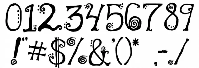 Freak Font OTHER CHARS