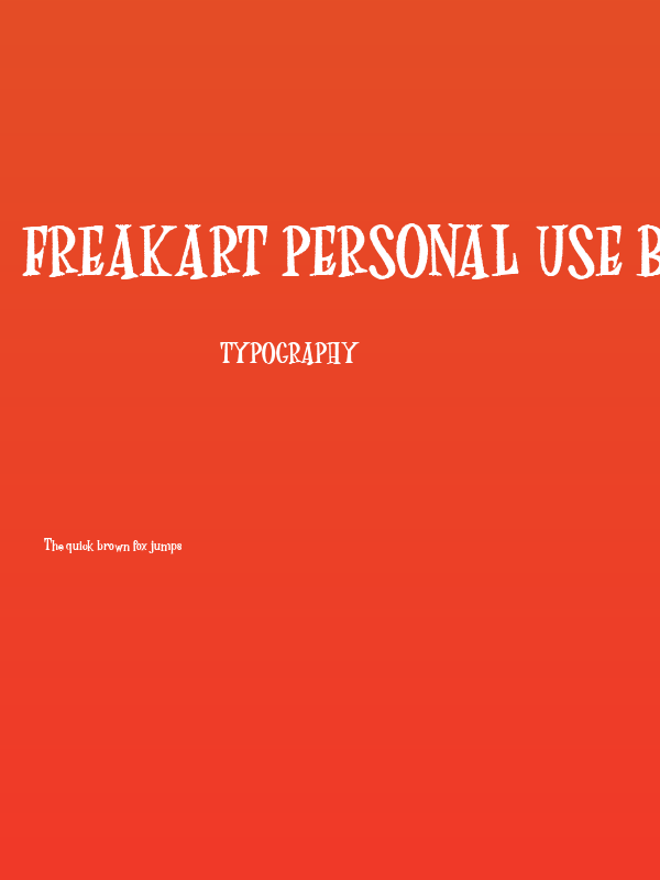 FreakArt Personal Use Bold Poster