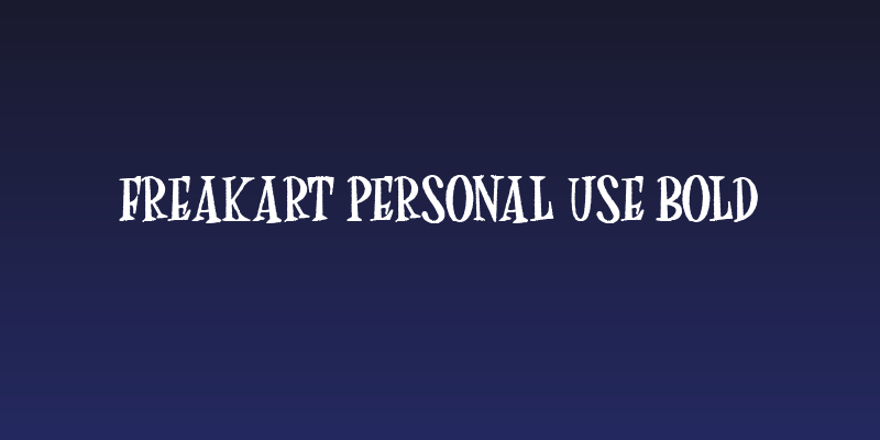 FreakArt Personal Use Bold Social Header